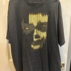 Cactus Jack by Travis Scott Black and Gold Graphic Tee mens size XL